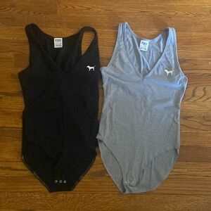 Victoria Secrets Pink Bodysuit lot of 2 Size xsmall